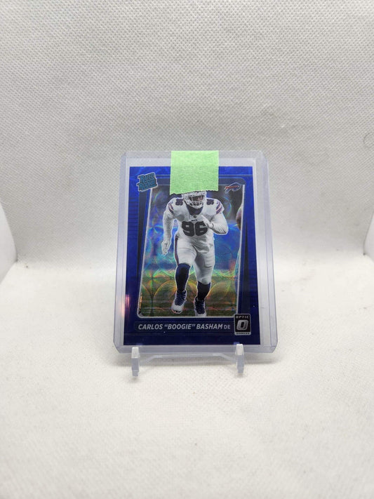 2021 Donruss Optic Rated Rookie Carlos Basham Jr Boogie RC #277 Blue Scope Prizm