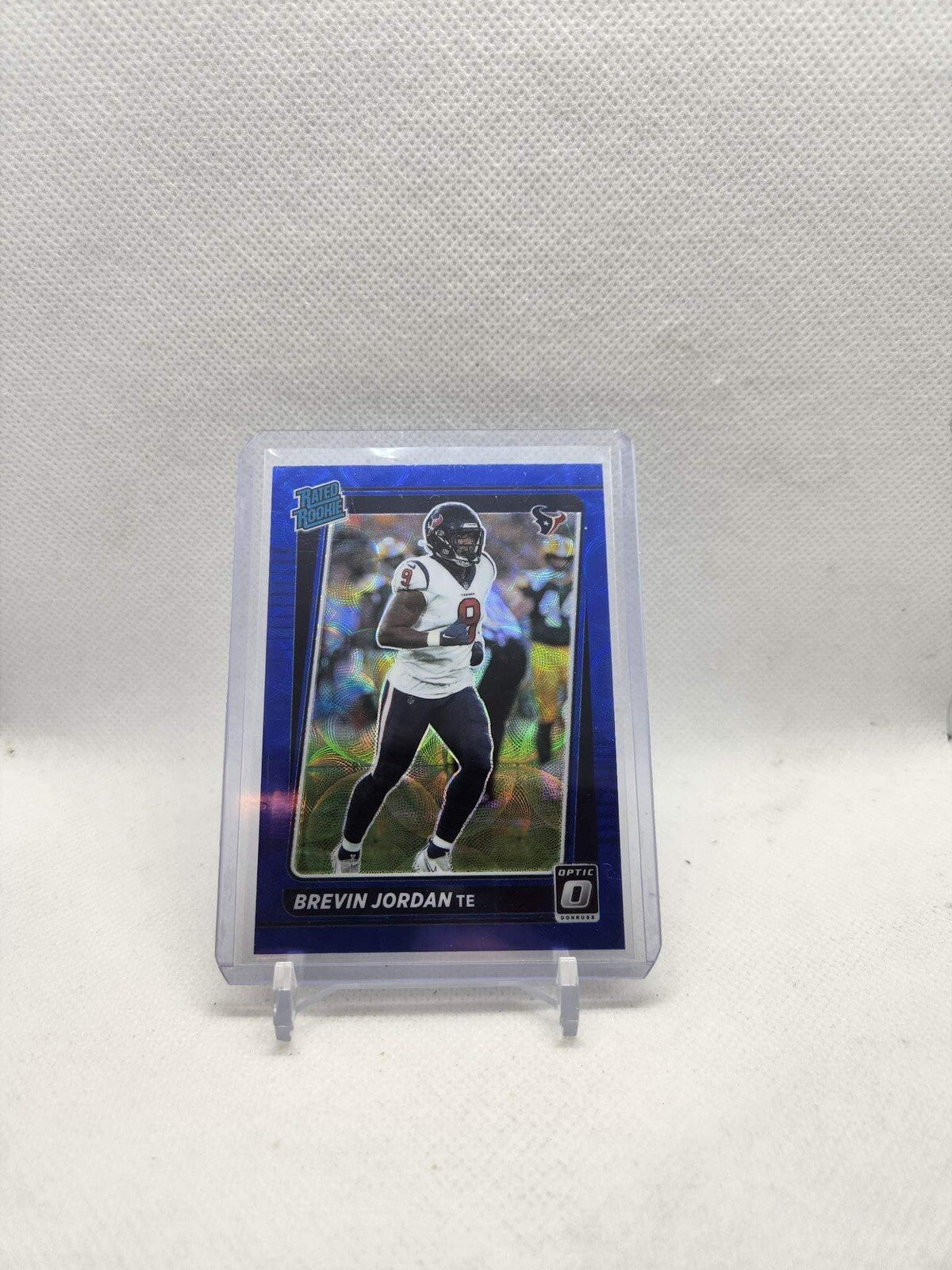 BREVIN JORDAN 2021 DONRUSS OPTIC RATED ROOKIE SP BLUE SCOPE PRIZM RC