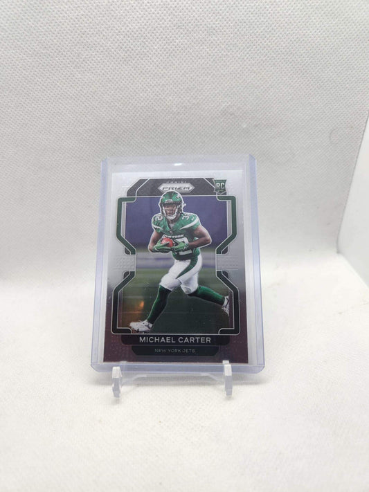 Michael Carter 2021 Prizm Variation Prizm RC #365 Rookie NY Jets
