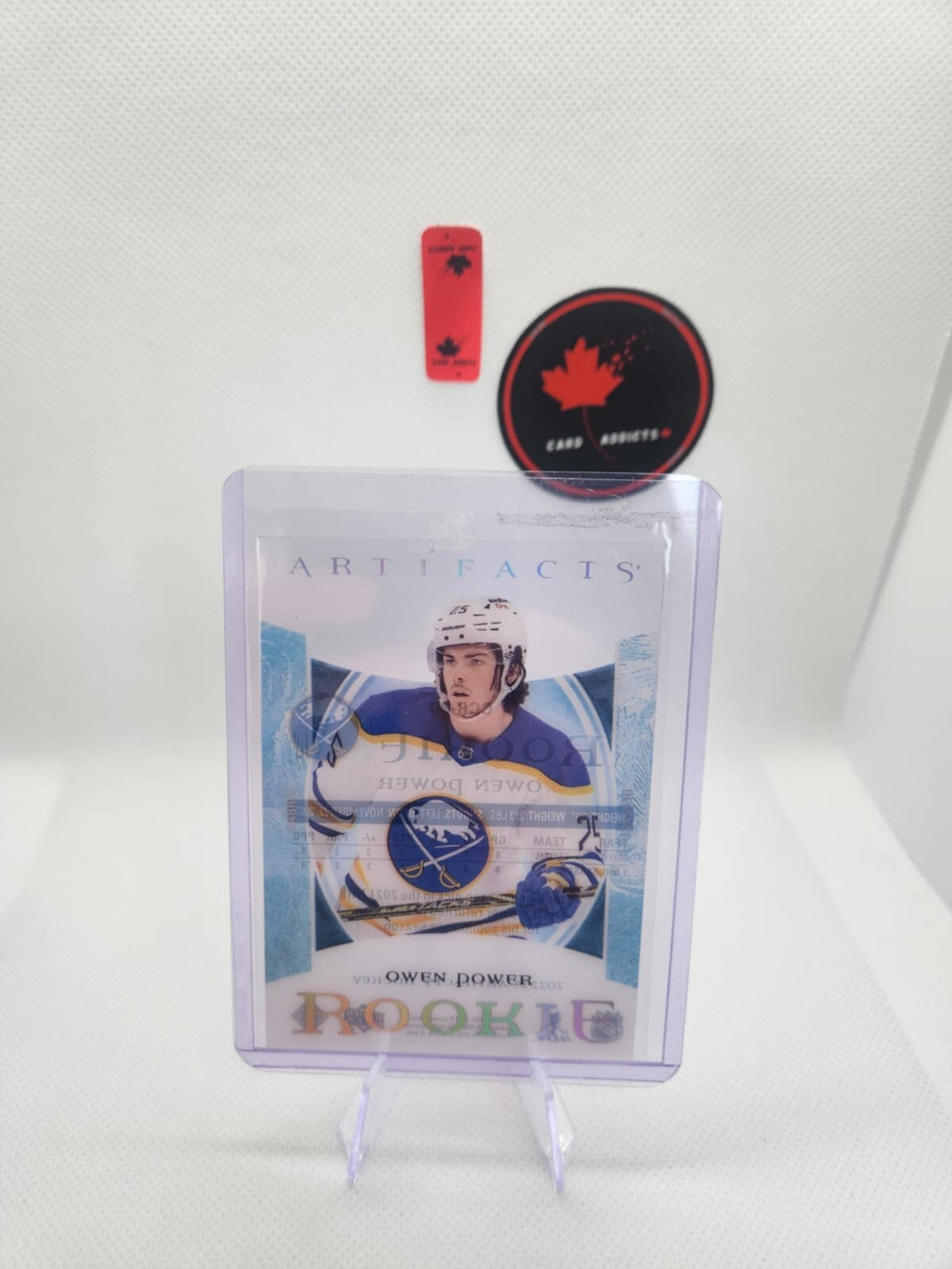 2022-23 Upper Deck Artifacts Clear Cut Rookies Owen Power #CCR-30 Buffalo Sabres