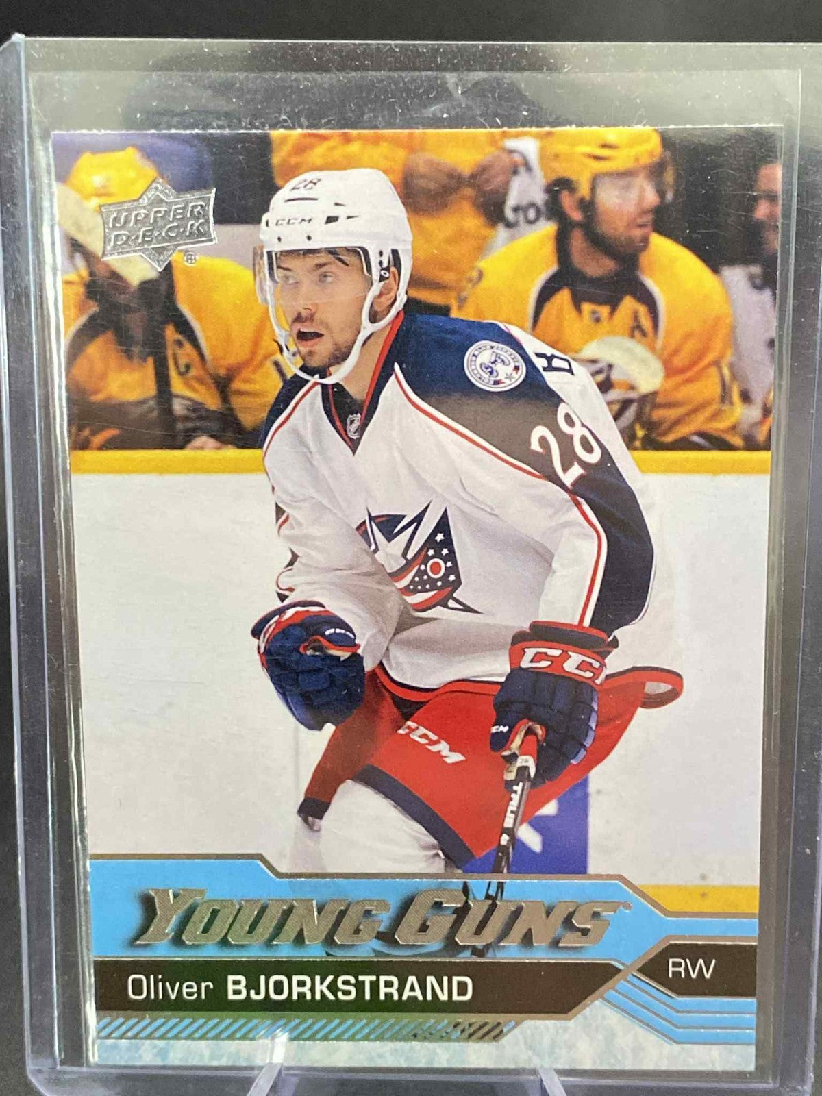 2016-17 Upper Deck Young Guns Oliver Bjorkstrand Columbus Blue Jackets #243
