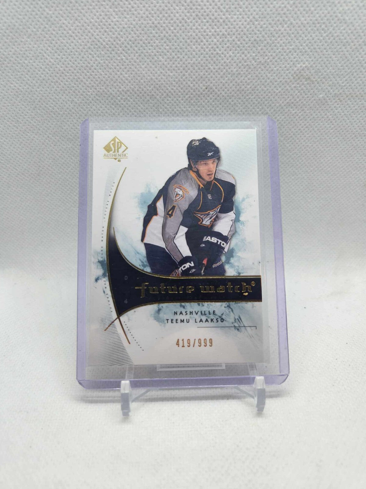 2009-10 SP Authentic Future Watch Teemu Laakso Rookie #/999 Nashville