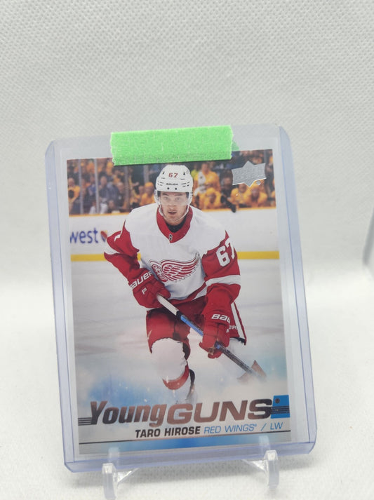 2019-20 Upper Deck Taro Hirose Young Guns Rookie Detroit Red Wings RC YG