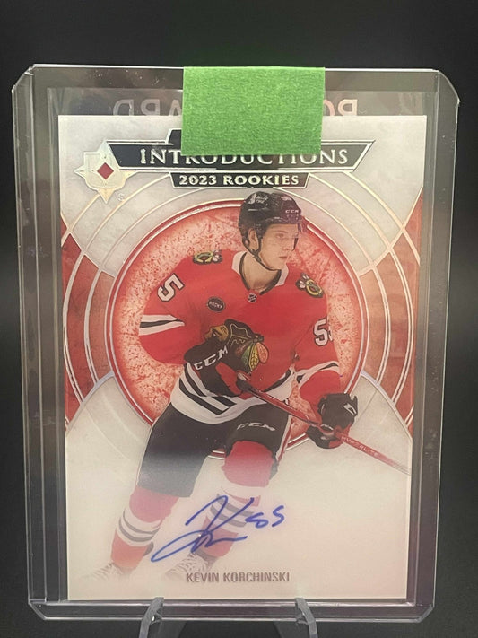 2023-24 UD ULTIMATE COLLECTION INTRODUCTIONS AUTO RC #UI-87 KEVIN KORCHINSKI