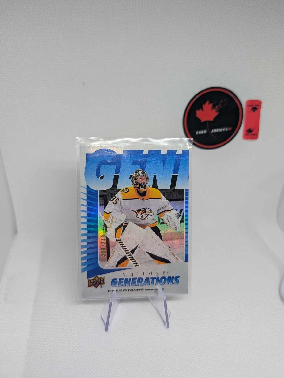 Pekka Rinne 2023-24 Upper Deck Trilogy Generations Blue #TG-6A NHL Card /349