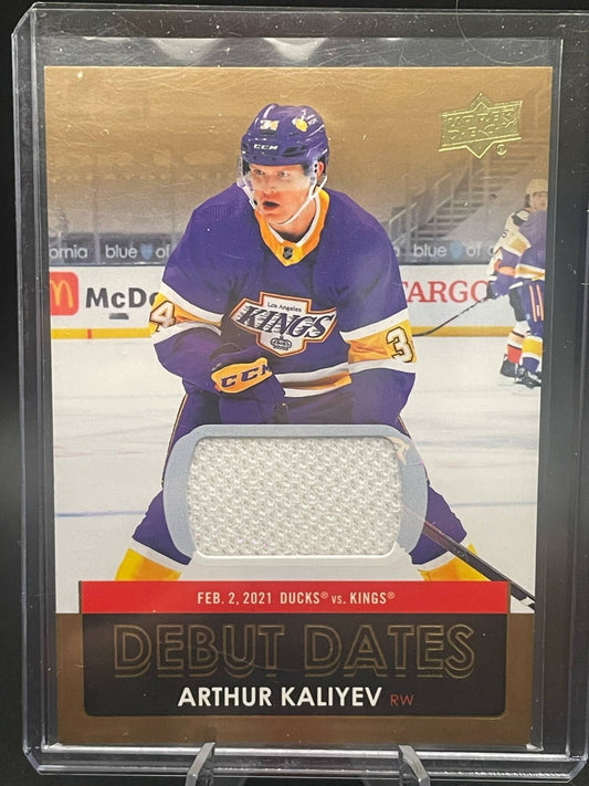 ARTHUR KALIYEV.LA KINGS DEBUT DATES JERSEY,21-22 UD #DD-4