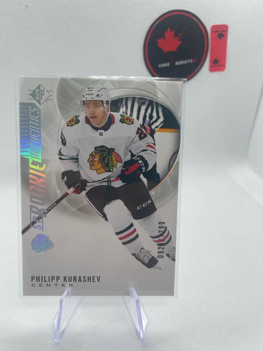 2020-21 SP Rookie Authentics Silver Spectrum #103 Philipp Kurashev RC /1299