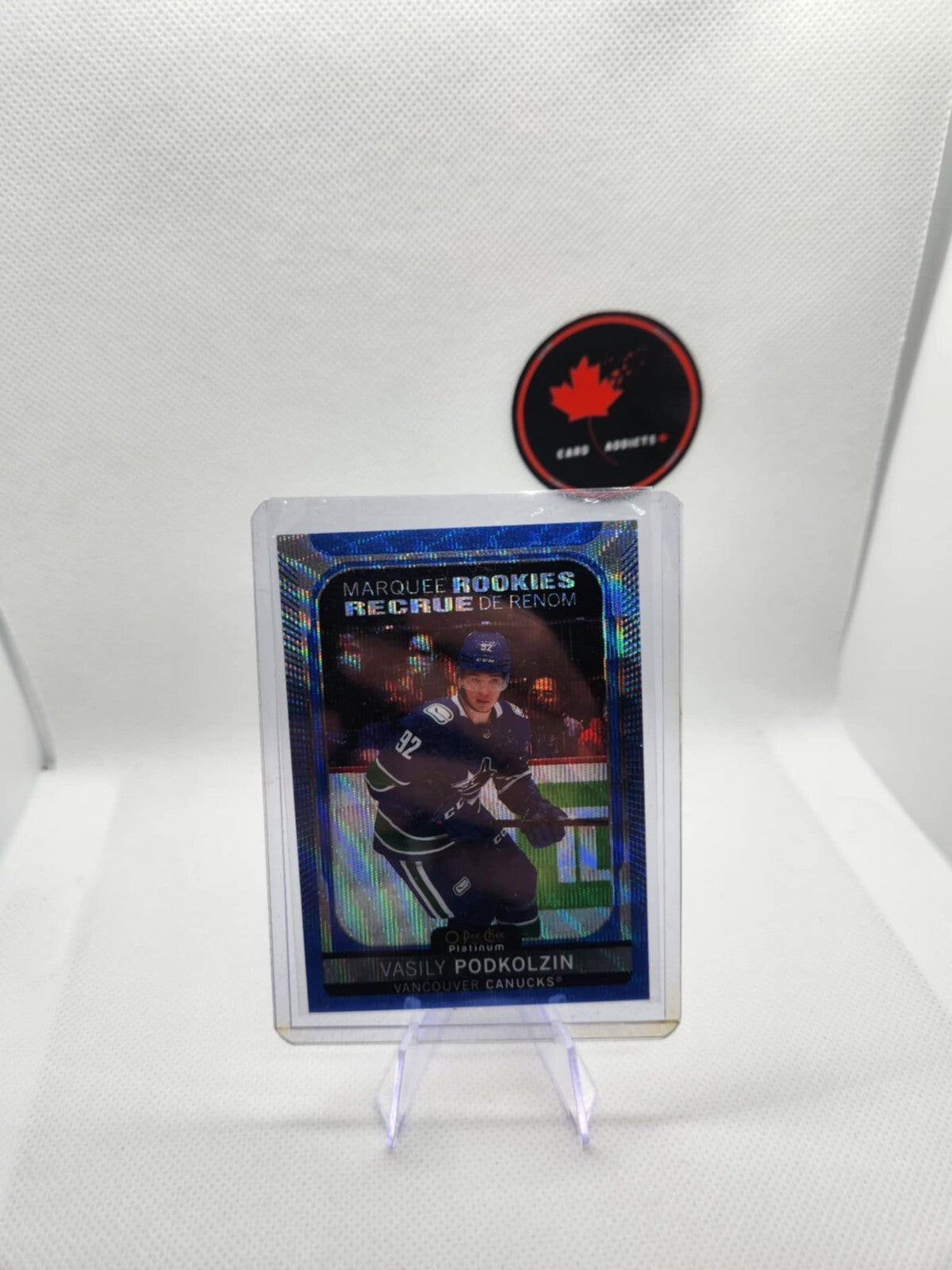 Vasily Podkolzin 2021-22 O-Pee-Chee Platinum Hockey Blue Surge Marquee Rookies