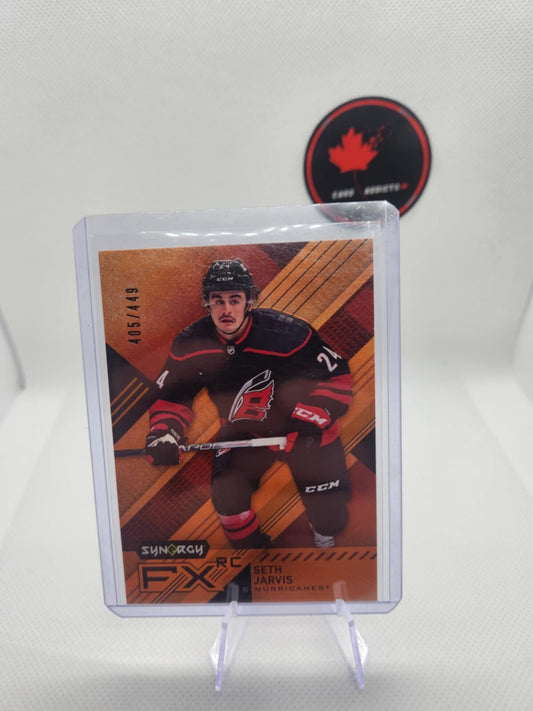 2021-22 UD Synergy FX RC Seth Jarvis /449 Carolina Hurricanes