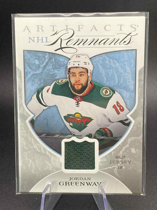 2022-23 Upper Deck Artifacts Jordan Greenway NHL Remnants Game Used Jersey