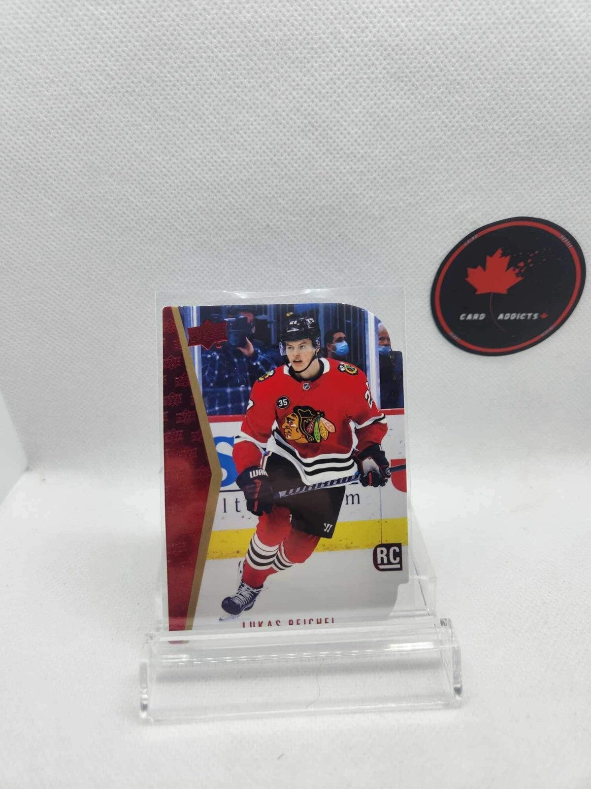 Lukas Reichel Retro Red Die Cut Rookie RC 2022-23 Upper Deck UD Series 1