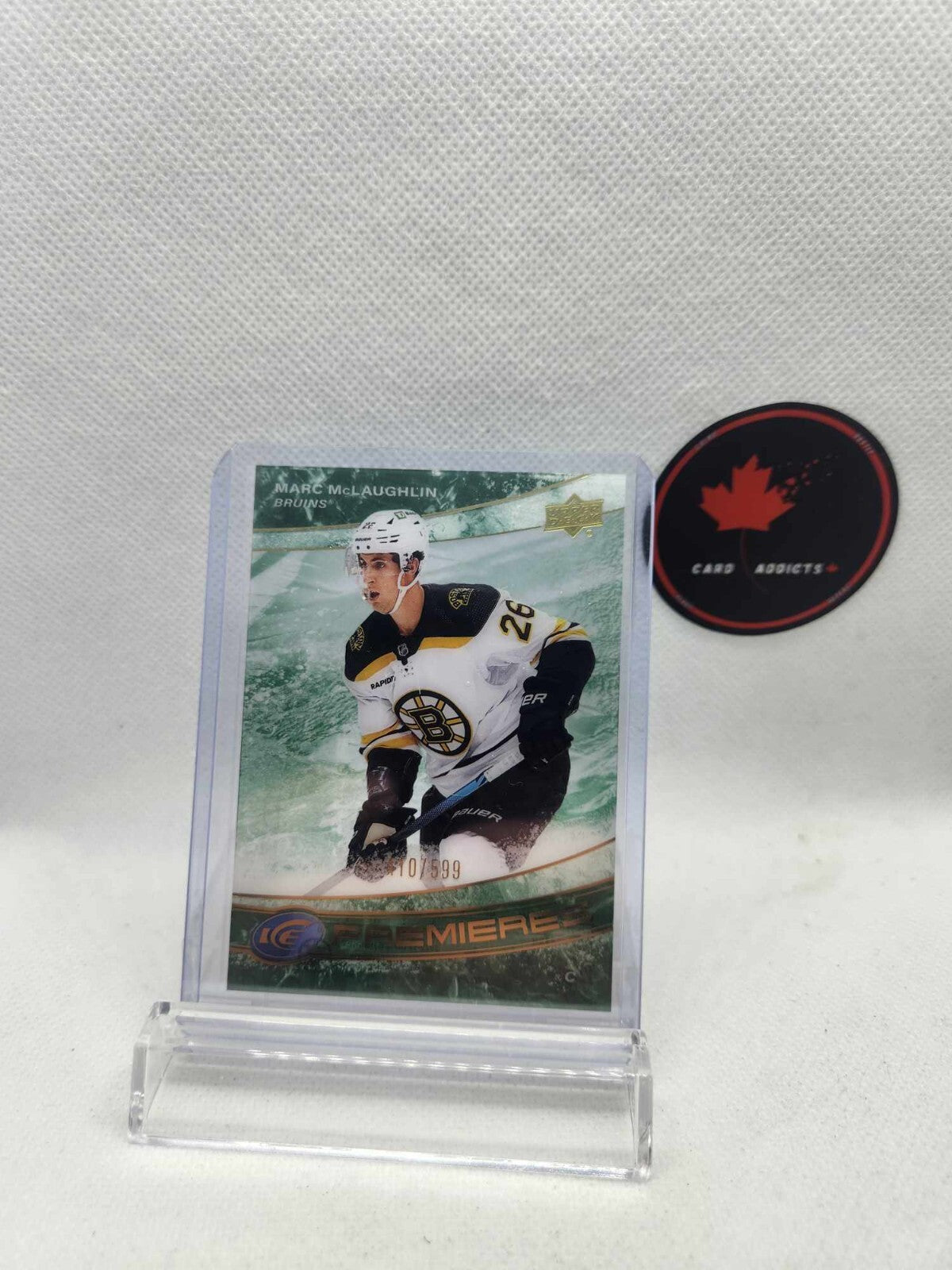 2022-23 Upper Deck Ice Premiers MARC McLAUGHLIN Rookie #/599 - Boston Bruins