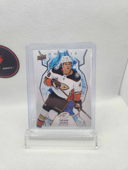 Trevor Zegras 2021-22 Upper Deck Ice Rookie RC #123 Anaheim Ducks