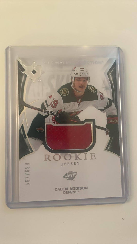 21/22 UPPER DECK PREMIER ROOKIES JERSEY Calen Addison #132 /699