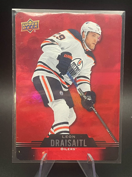 LEON DRAISAITL- 2020-21 Upper Deck Tim Hortons Hockey Red Die Cut #DC-38