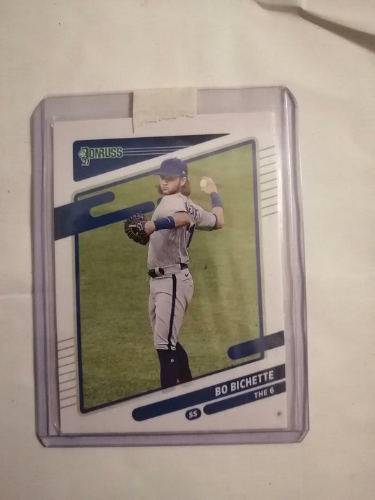 2021 Donruss BO BICHETTE Nickname Variation The 6 #165 Toronto Blue Jays