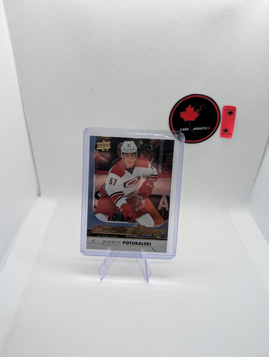 2017-18 Andrew Poturalski UD Upper Deck YG Young Guns Silver Foil #483 Rookie RC