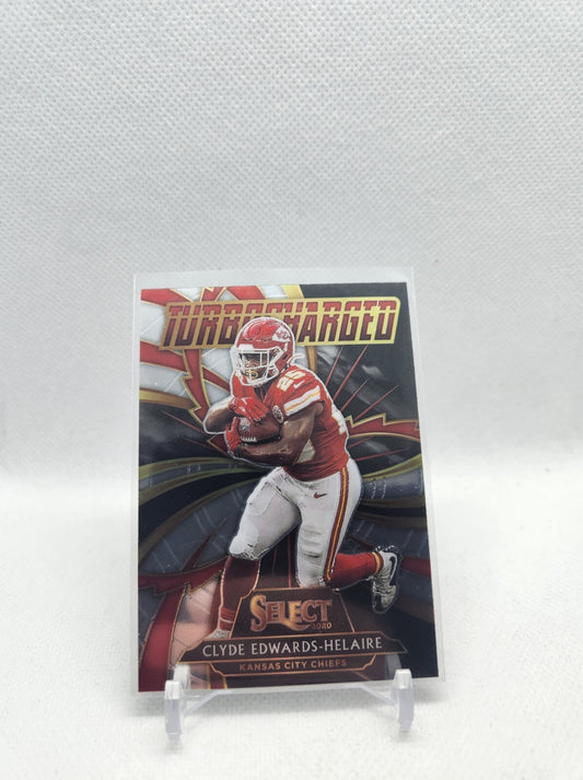 Clyde Edwards-Helaire Turbocharged 2020 Panini Select Football #T18 Chiefs