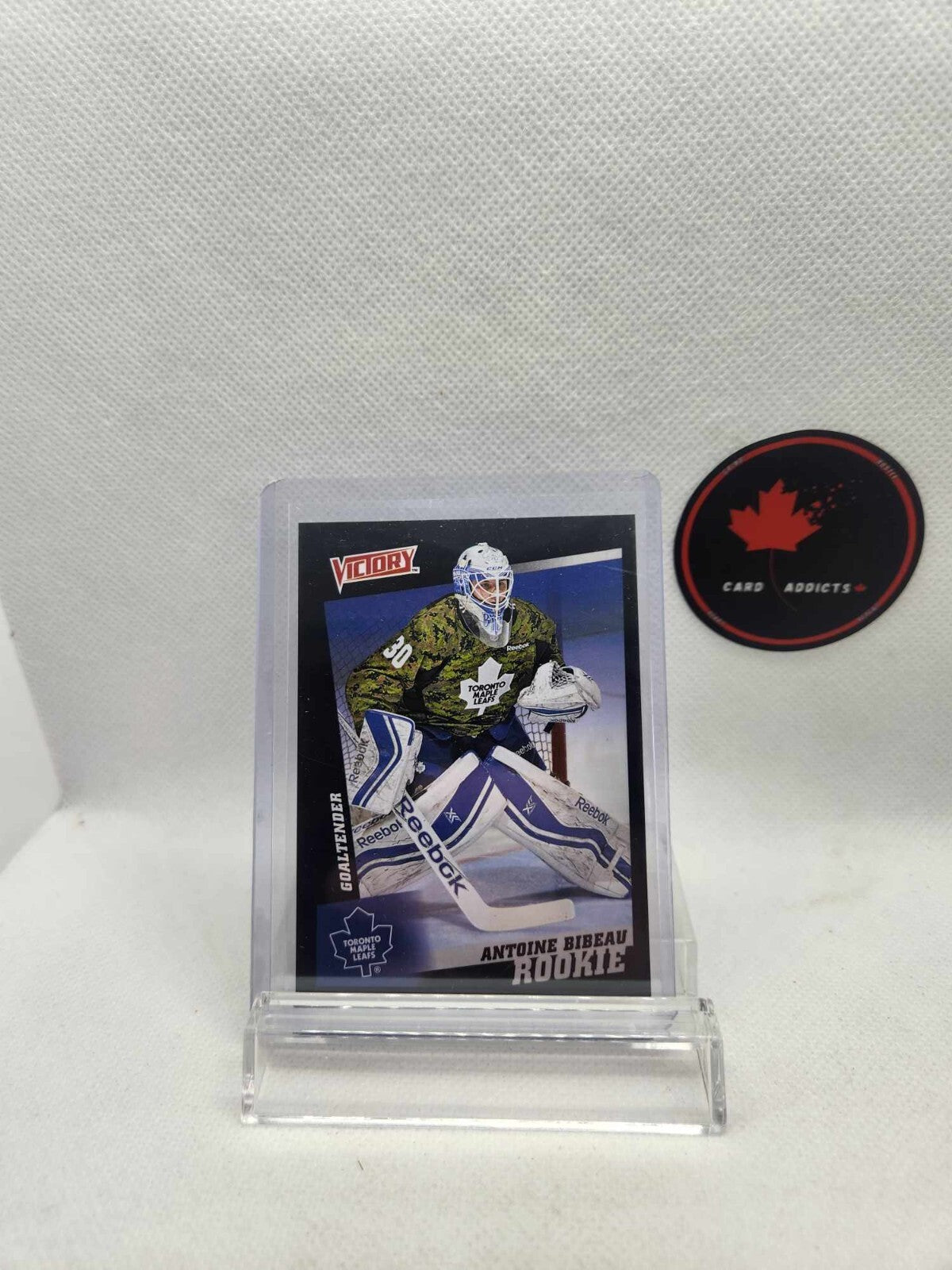 2015 Upper Deck Fall Expo Victory Black Rookies Antoine Bibeau #VB-10 Rookie RC