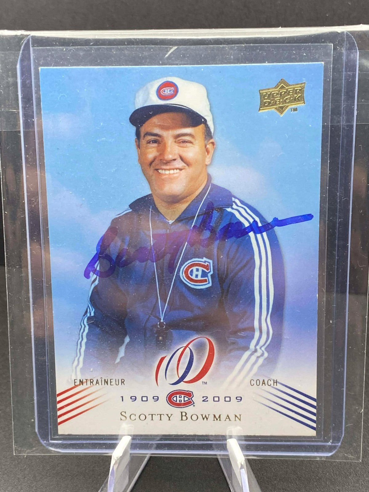 2008-09 Montreal Canadiens Centennial #160 Scotty Bowman AUTO