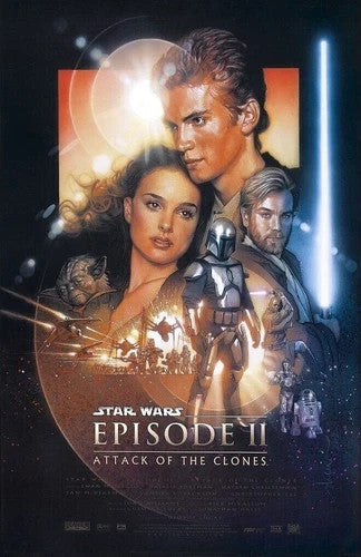Star Wars Movie Poster 11x17 Attack Of The Clones
