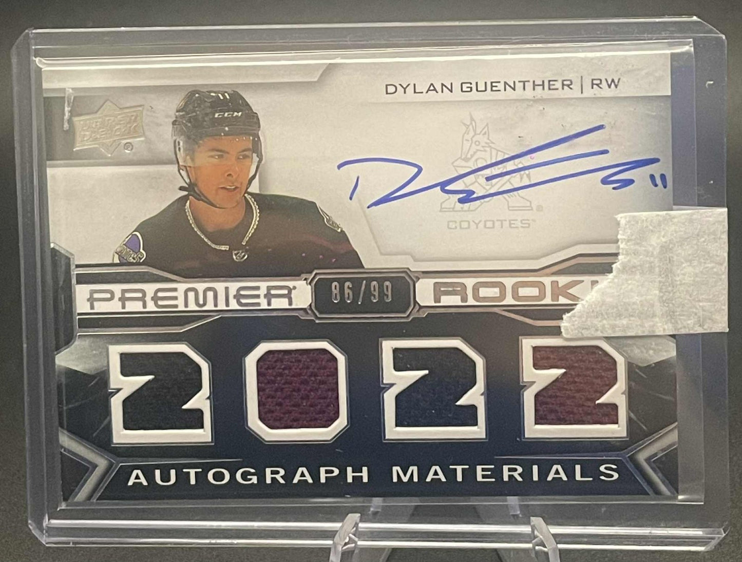 2022-23 Upper Deck Premier Dylan Guenther Rookie Auto Patch /99