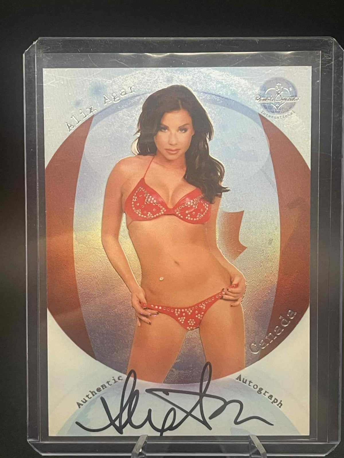 2007 Bench Warmer International Authentic Autograph Dr. ALIX AGAR On-Card Auto