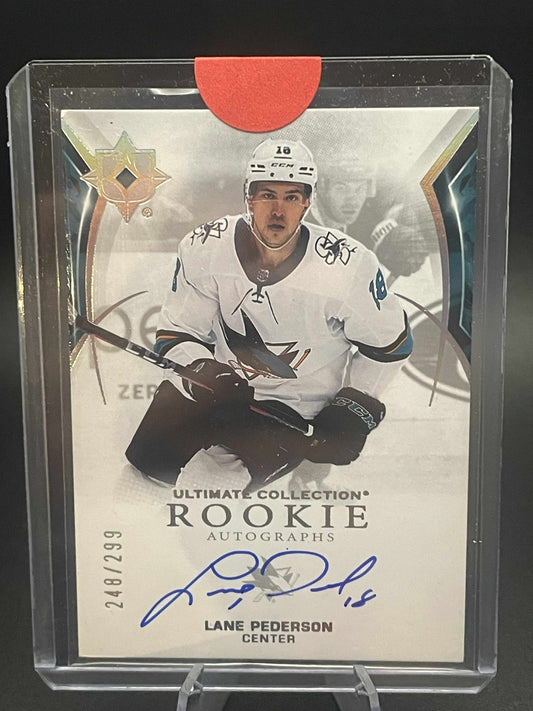 Lane Pederson 2021-22 Upper Deck Ultimate Collection RC Auto /299