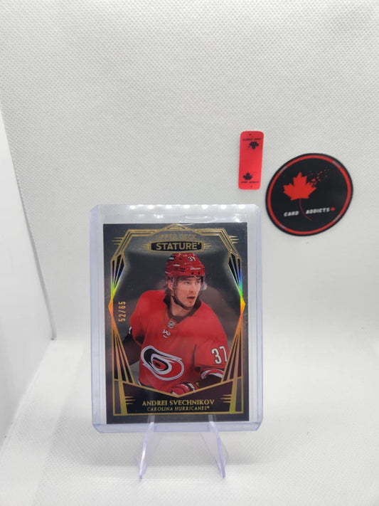 2022-23 Upper Deck Stature Design Variant Andrei Svechnikov /65 Carolina
