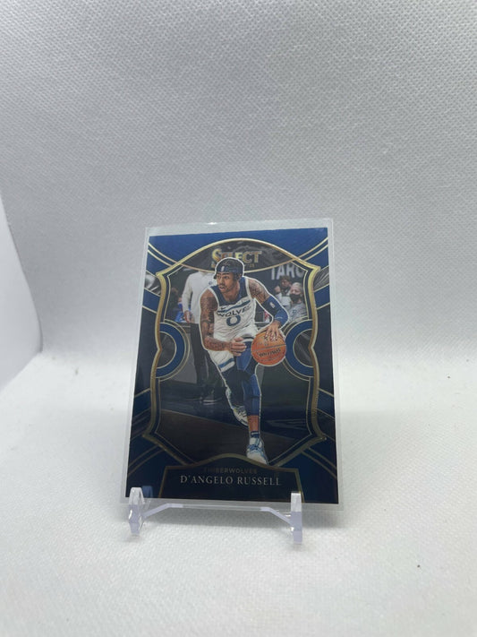 D'ANGELO RUSSELL 2020-21 Panini Select Blue Prizm #18 Timberwolves