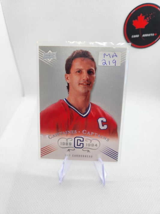 2008-09 UPPER DECK MONTREAL CANADIENS CENTENNIAL SP CAPTAINS GUY CARBONNEAU #222