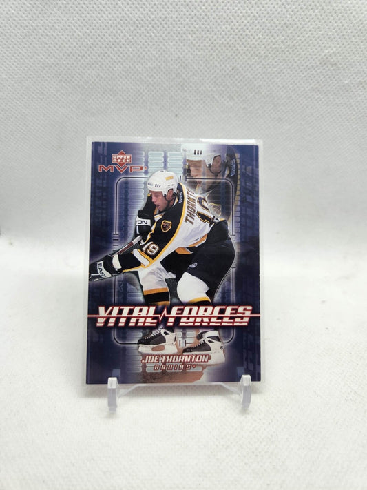 2002-03 Upper Deck MVP Vital Forces Joe Thornton #VF3