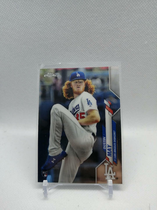 2020 Topps Chrome #176 Dustin May - Los Angeles Dodgers *Rookie