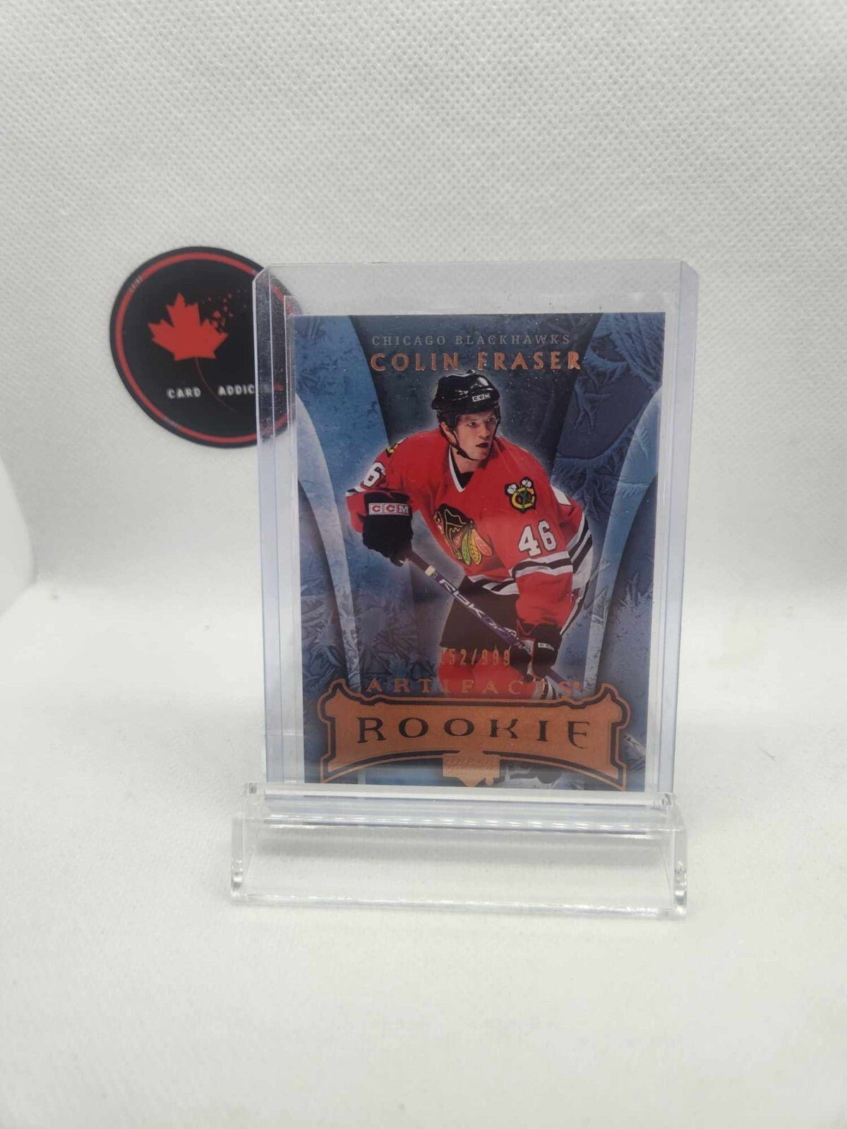 2007-08 Upper Deck Artifacts Colin Fraser Rookie /999 Chicago Blackhawks #142