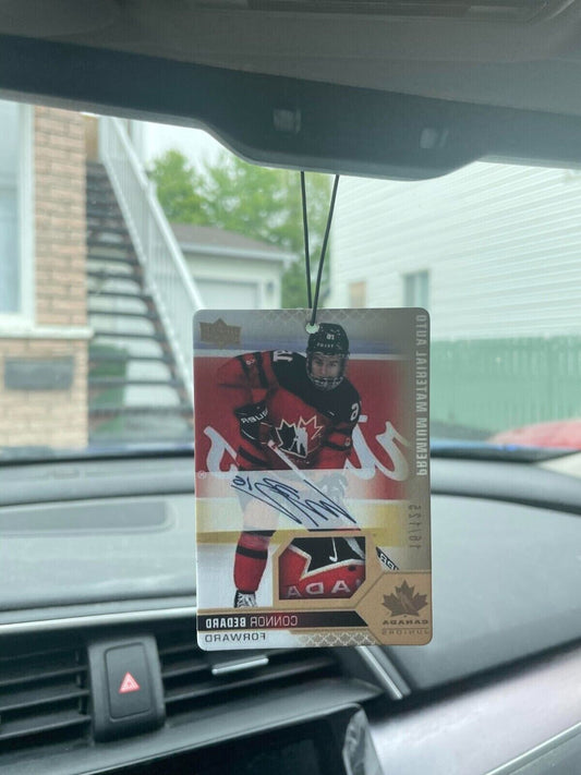 Connor Bedard Auto Patch Car Air Freshener #1 Pick Team Canada