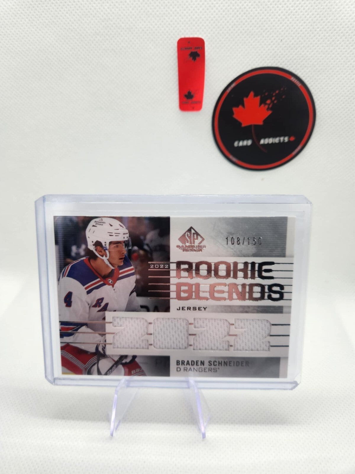 2022-23 Upper Deck SP Game Used Braden Schneider Rookie Blends Jersey /150 RC