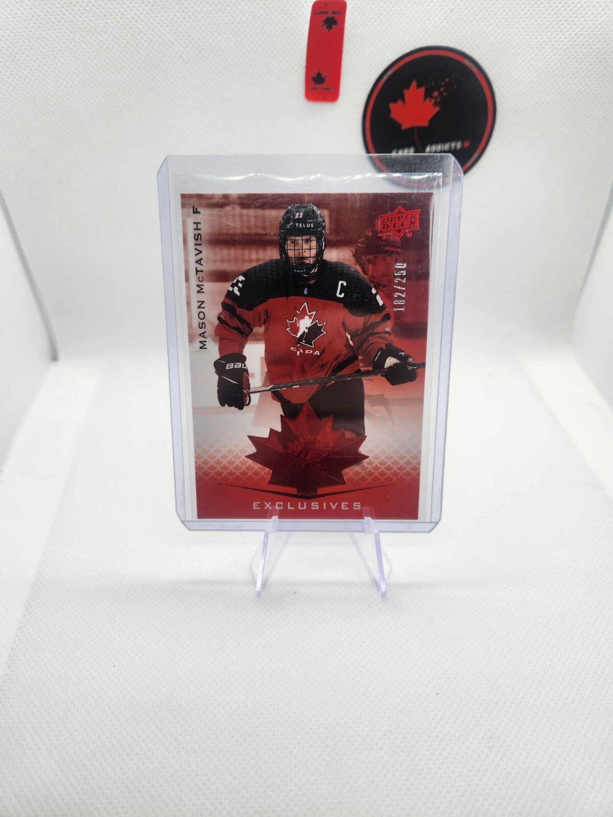 2021 Upper Deck Team Canada Juniors Exclusives /250 Mason McTavish #36 Rookie RC