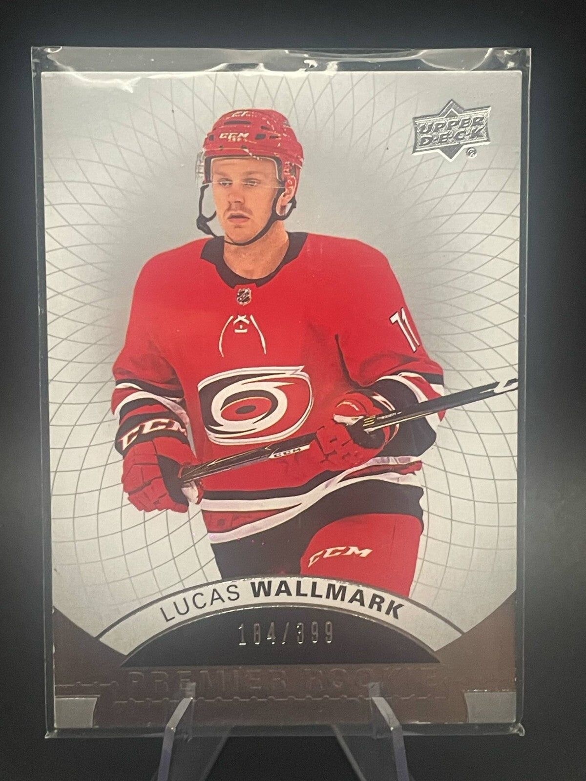 2017-18 Upper Deck Premier Rookie LUCAS WALLMARK /399 - Hurricanes #58