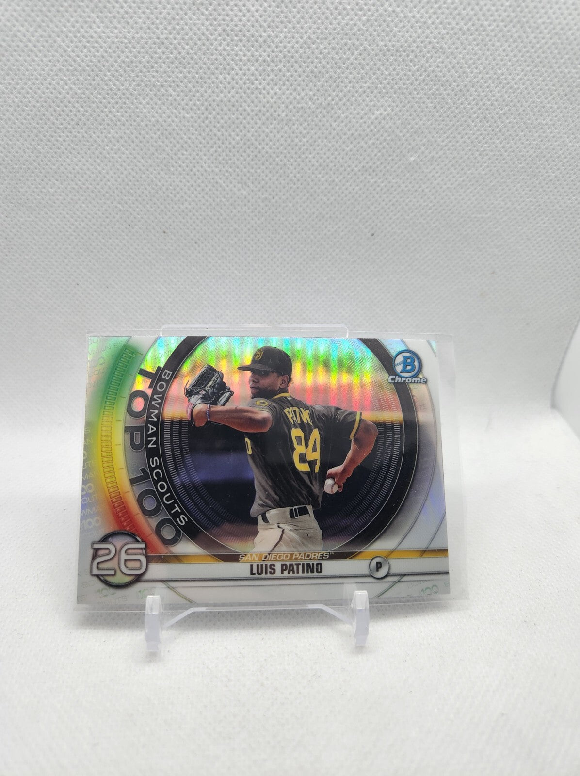 Luis Patino 📈 2020 Prospect Bowman Chrome Top 100 Scouts Insert Padres Rays