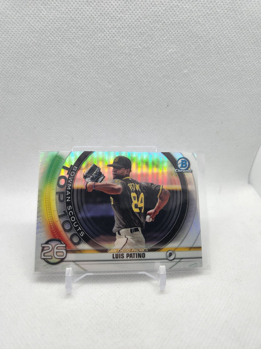 Luis Patino 📈 2020 Prospect Bowman Chrome Top 100 Scouts Insert Padres Rays
