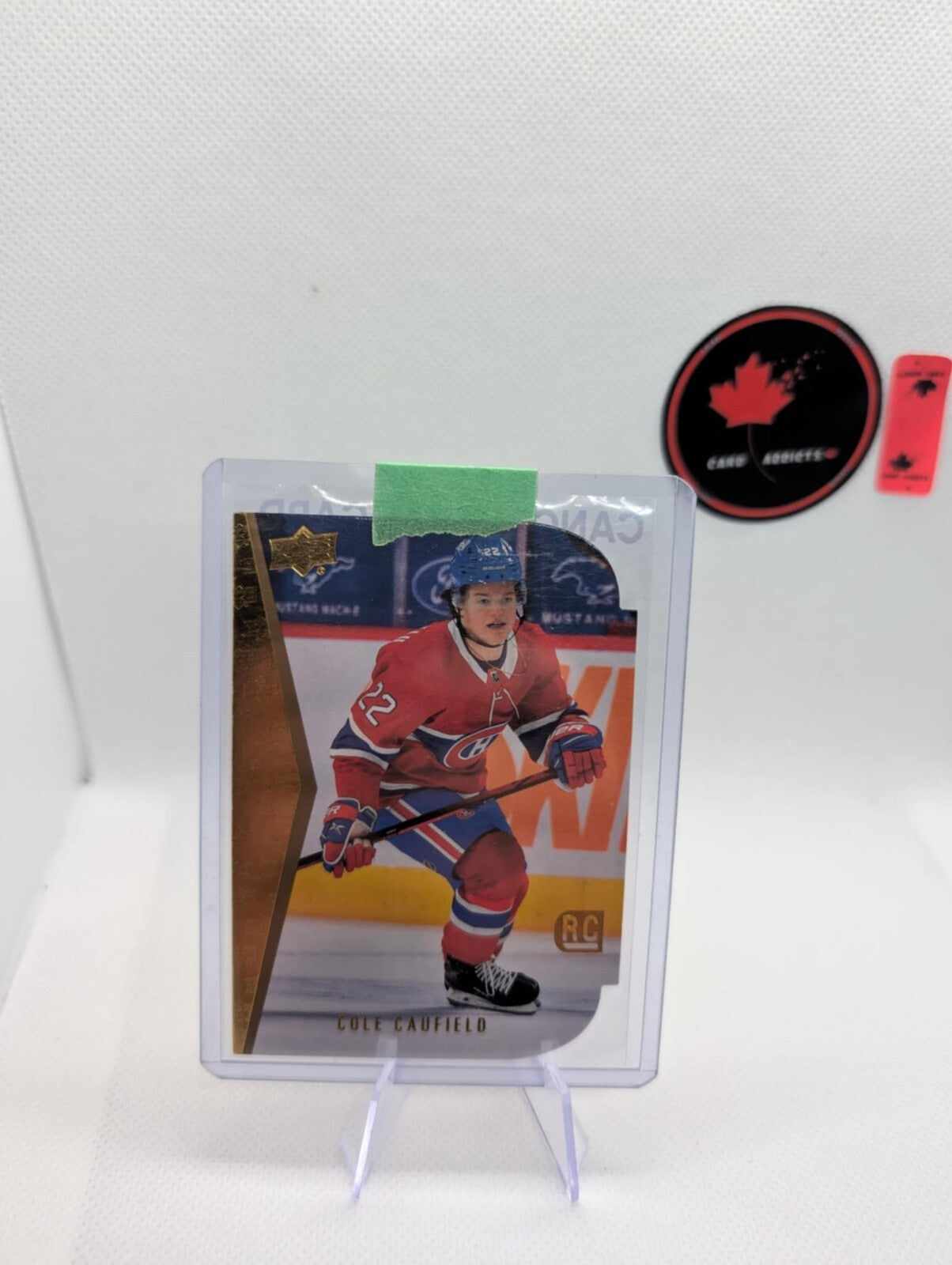 Cole Caufield 2021-22 Upper Deck Die Cut Retro #RDT-2 UD Series 1 RC Rookie