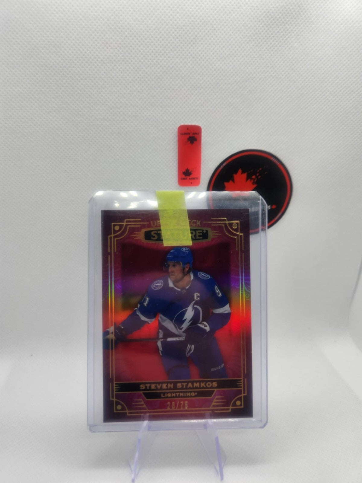 2022-23 UPPER DECK STATURE #86 LIGHTNING - STEVEN STAMKOS RED /75 SP