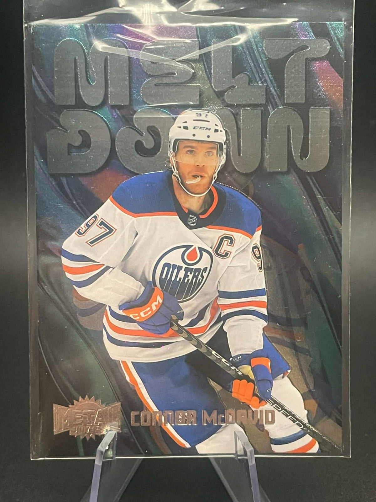 Connor McDavid Melt Down 2023-24 Upper Deck Skybox Metal Universe Hockey # M25
