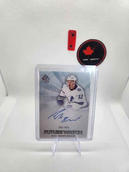 2021-22 SP Authentic Retro Future Watch Auto Alex Barre-Boulet /499 #RFWA-BA