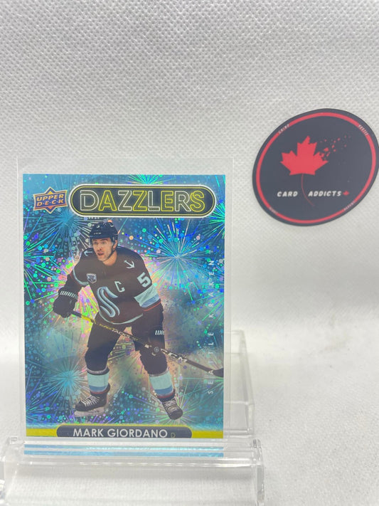 Mark Giordano 2021-22 Upper Deck Dazzlers Blue Boston Bruins