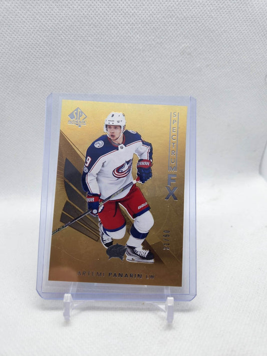 2017-18 SP Authentic Spectrum FX Gold #S53 Artemi Panarin FW #'d 31/50 - NM-MT