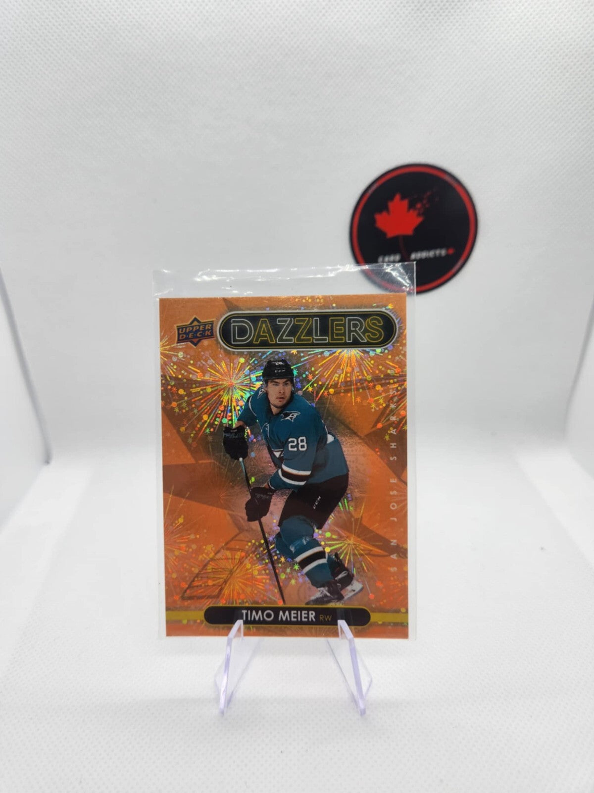 2021-22 Upper Deck Extended Series Orange Dazzlers #DZ-134 Timo Meier