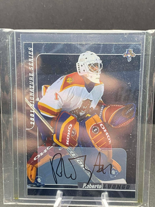 2000-01 ITG Be A Player Signature Series Auto Roberto Luongo #204 Auto