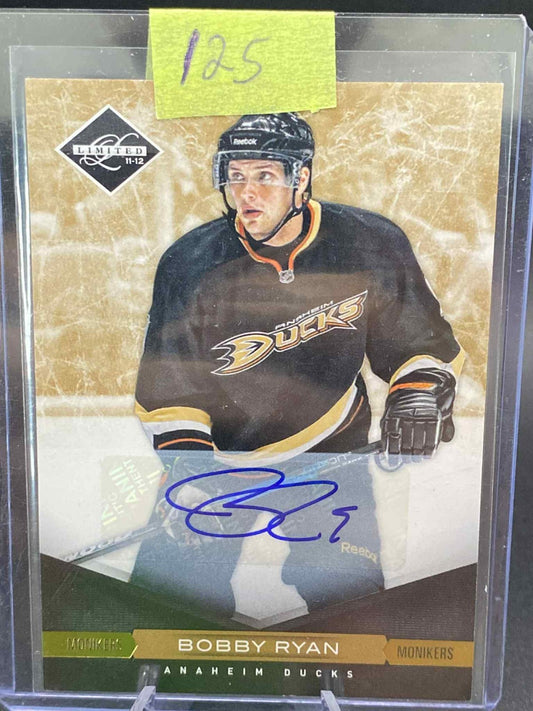 2011-12 Panini Limited Bobby Ryan Auto /25 Anaheim Ducks #71