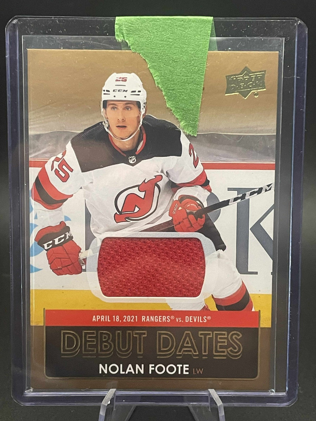 2021-22 Upper Deck Debut Dates #DD23 Nolan Foote - New Jersey Devils